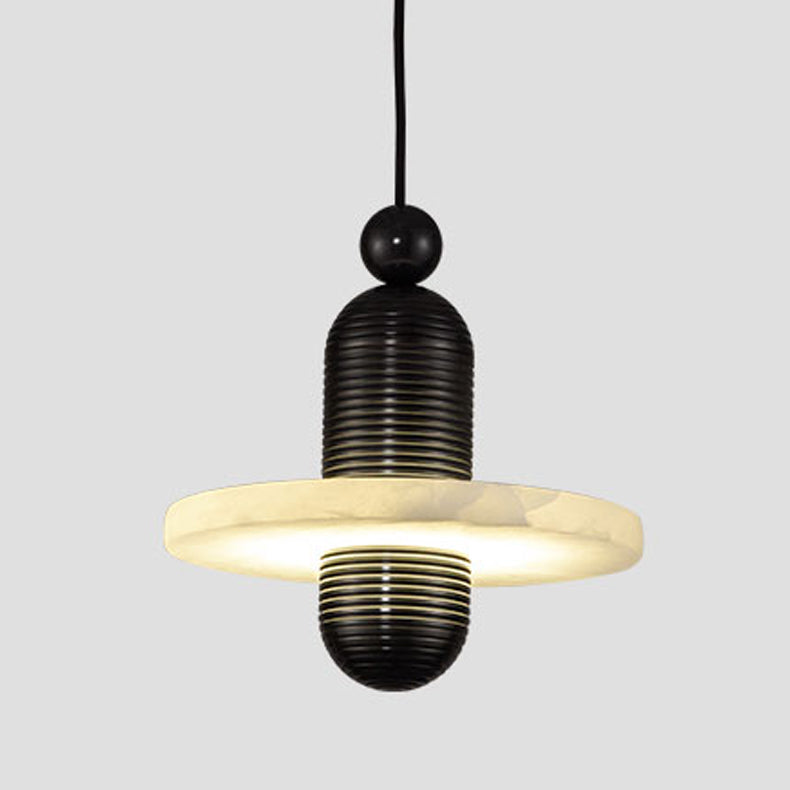 Marble Hanging Light Contemporary Simplicity Pendent Lighting Fixture for Drawing Room