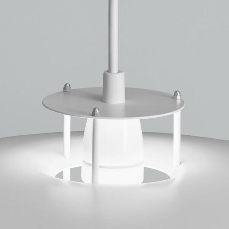 1 Luz de colgante colgante único de estilo moderno de metal para restaurante para restaurante