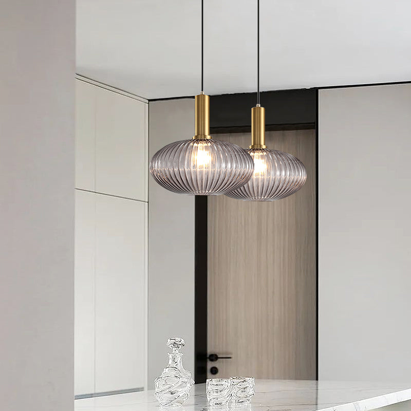 Modern Style Minimalist Hanging Light Glass Shade Pendant Lighting Fixture