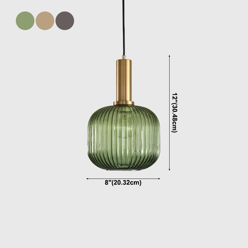 Modern Style Minimalist Hanging Light Glass Shade Pendant Lighting Fixture