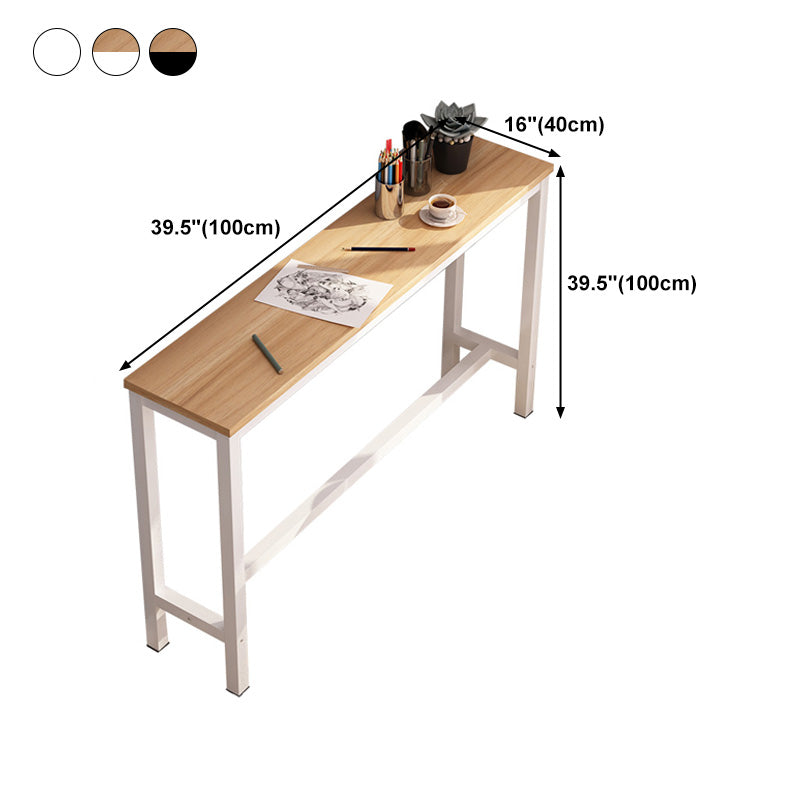 Rectangle Bar Table Contemporary Bar Table with Trestle Base
