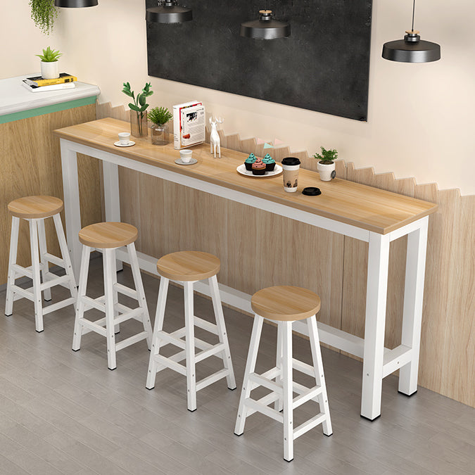 Modern Rectangle Wooden Table Dining Bar Counter Table for Home