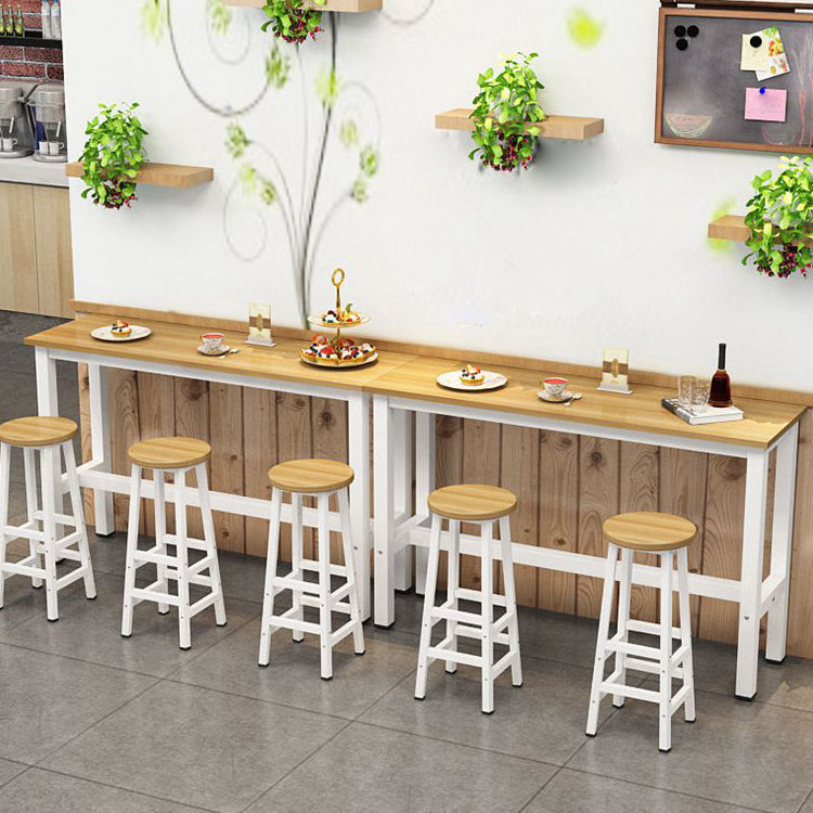 Modern Rectangle Wooden Table Dining Bar Counter Table for Home