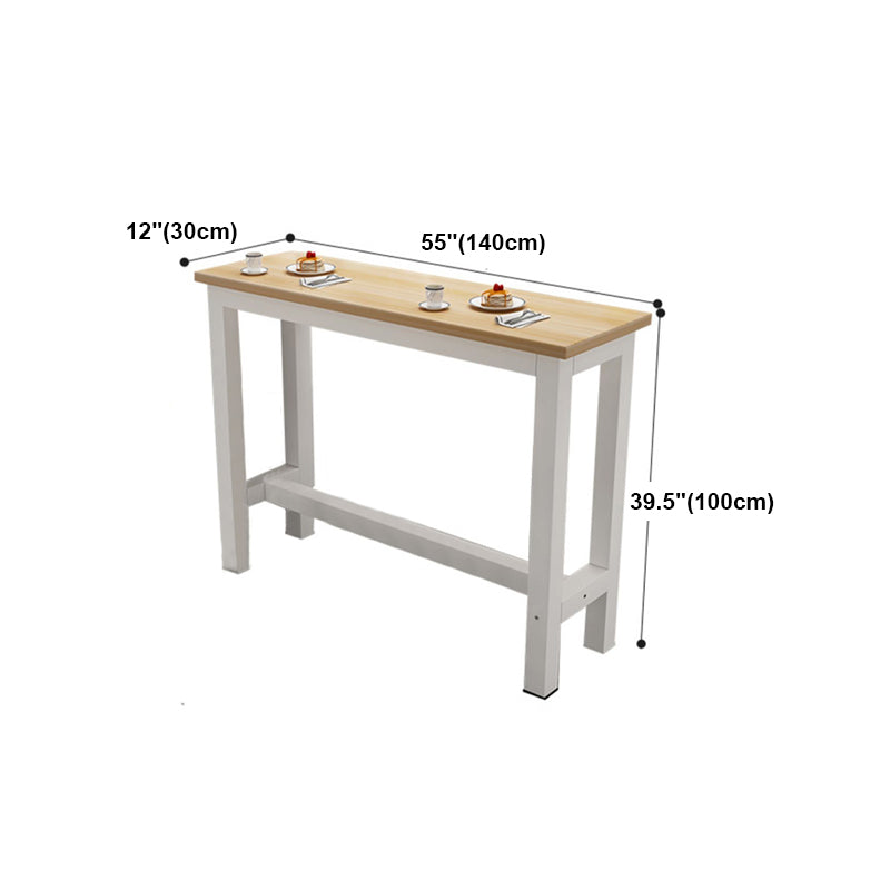 Modern Rectangle Wooden Table Dining Bar Counter Table for Home