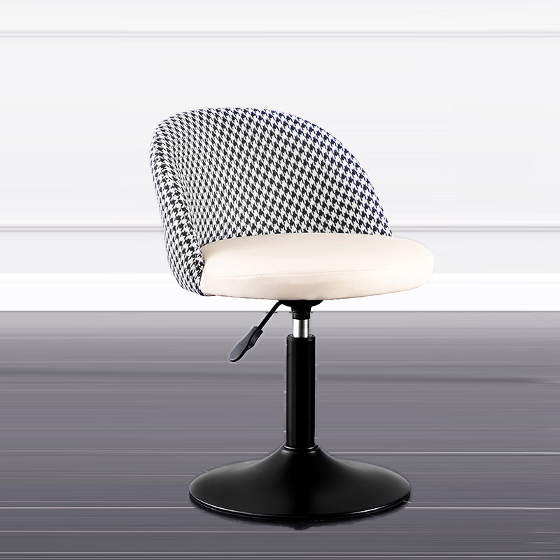 Contemporary Leather Home Stool Matte Finish Adjustable Footrest Barstool