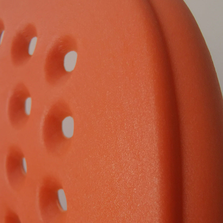 Modern Plastic Bristol Stool Footrest Matte Finish Stackable Barstool