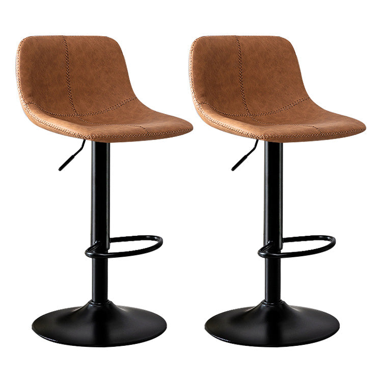 Modern Home Leather Stool Swivel Adjustable Footrest Barstool