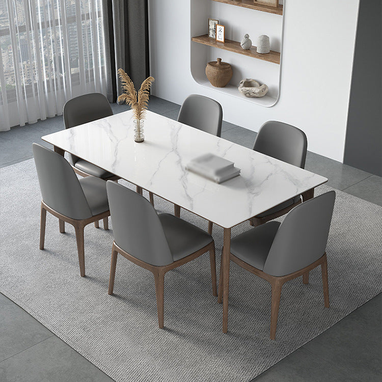 Modern Sintered Stone Dining Set 1/2/4/5/7 Pieces Dining Table with Chairs