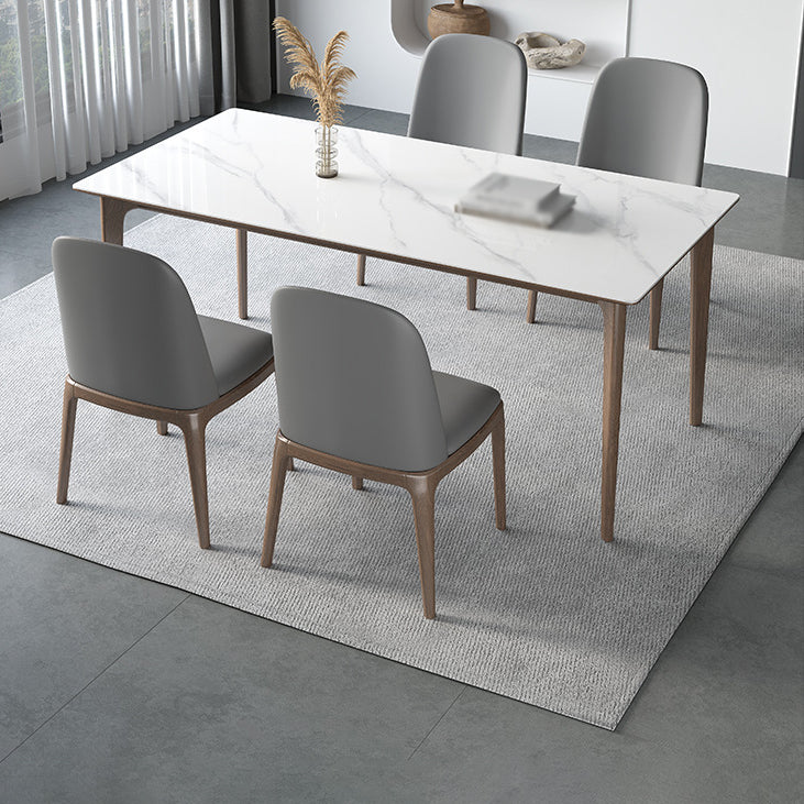 Modern Sintered Stone Dining Set 1/2/4/5/7 Pieces Dining Table with Chairs