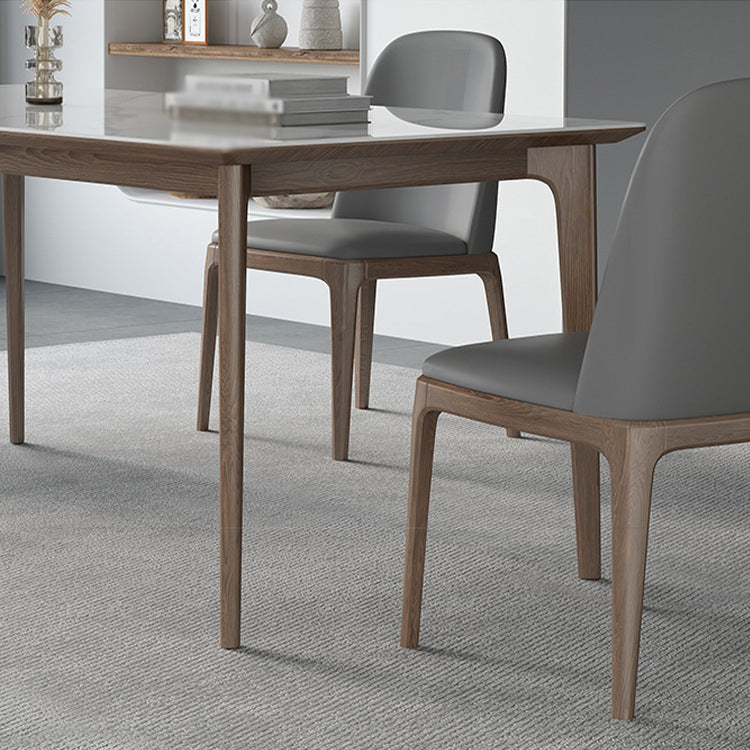 Modern Sintered Stone Dining Set 1/2/4/5/7 Pieces Dining Table with Chairs
