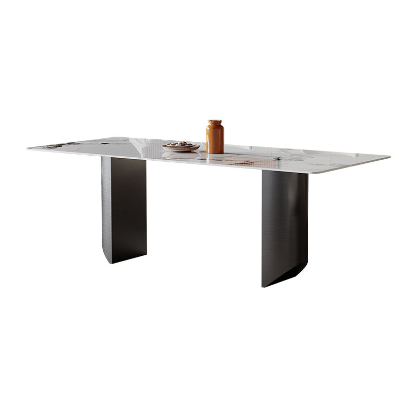 Modern Sintered Stone Top Dining Set Rectangle 1/2/4/5/7 Pieces Dining Table with Chairs