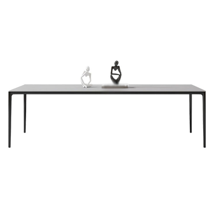 Modern Sintered Stone Top Dining Set Rectangle 1/2/3/5 Pieces Dining Table with Chairs