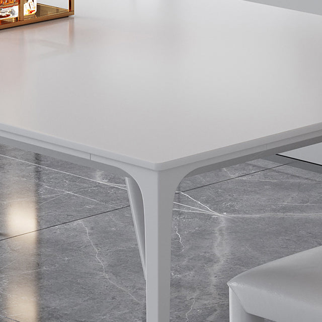 Modern Sintered Stone Top Dining Set Rectangle 1/2/4/5 Pieces Dining Table with Chairs