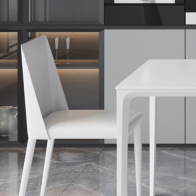 Modern Sintered Stone Top Dining Set Rectangle 1/2/4/5 Pieces Dining Table with Chairs
