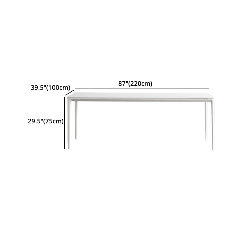 Modern Sintered Stone Top Dining Set Rectangle 1/2/4/5 Pieces Dining Table with Chairs