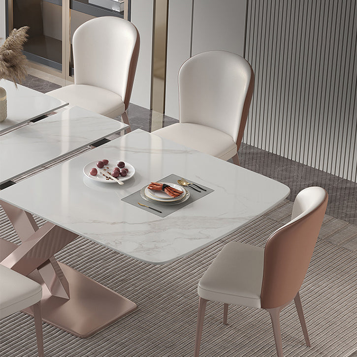 Glam Style Sintered Stone Dining Set 1/4/5/7 Pieces Dining Set for Dining Areas