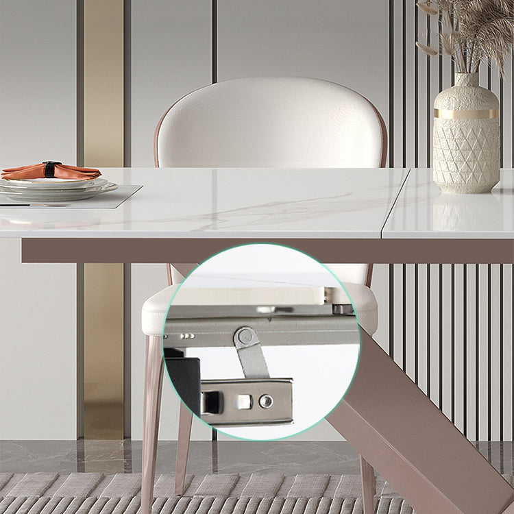 Glam Style Sintered Stone Dining Set 1/4/5/7 Pieces Dining Set for Dining Areas
