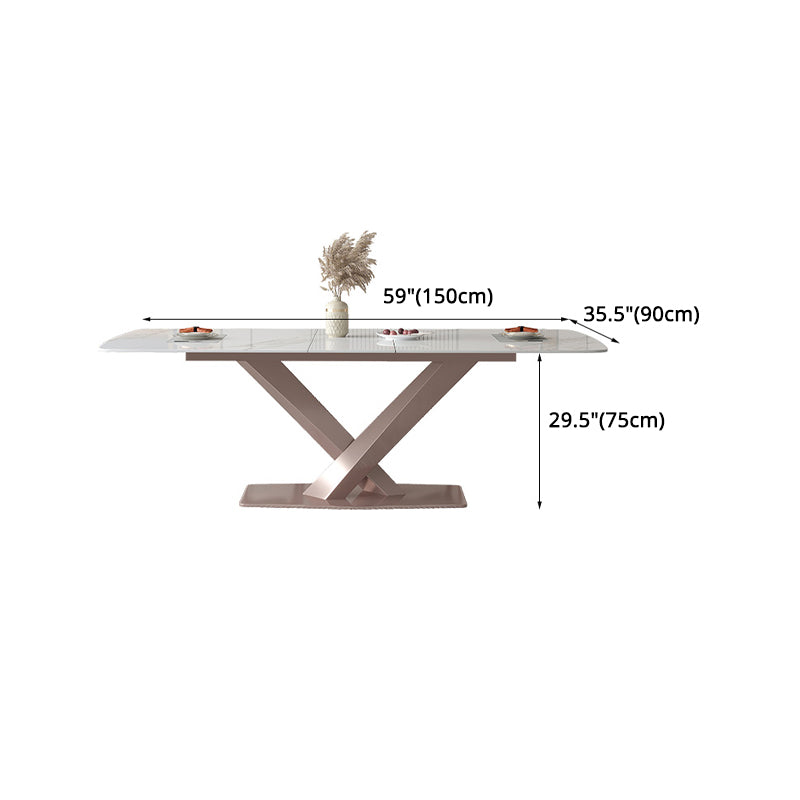 Glam Style Sintered Stone Dining Set 1/4/5/7 Pieces Dining Set for Dining Areas