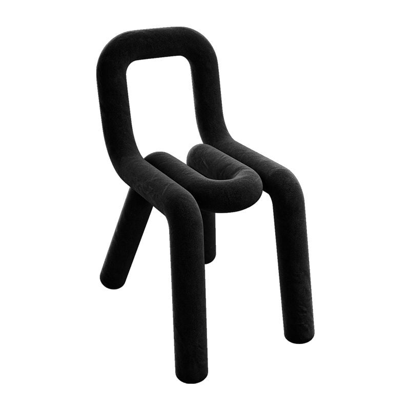 Modern Style Upholstered Side Chair Open Back Dining Side Chair