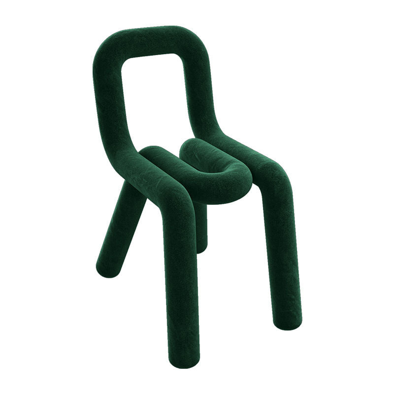 Modern Style Upholstered Side Chair Open Back Dining Side Chair