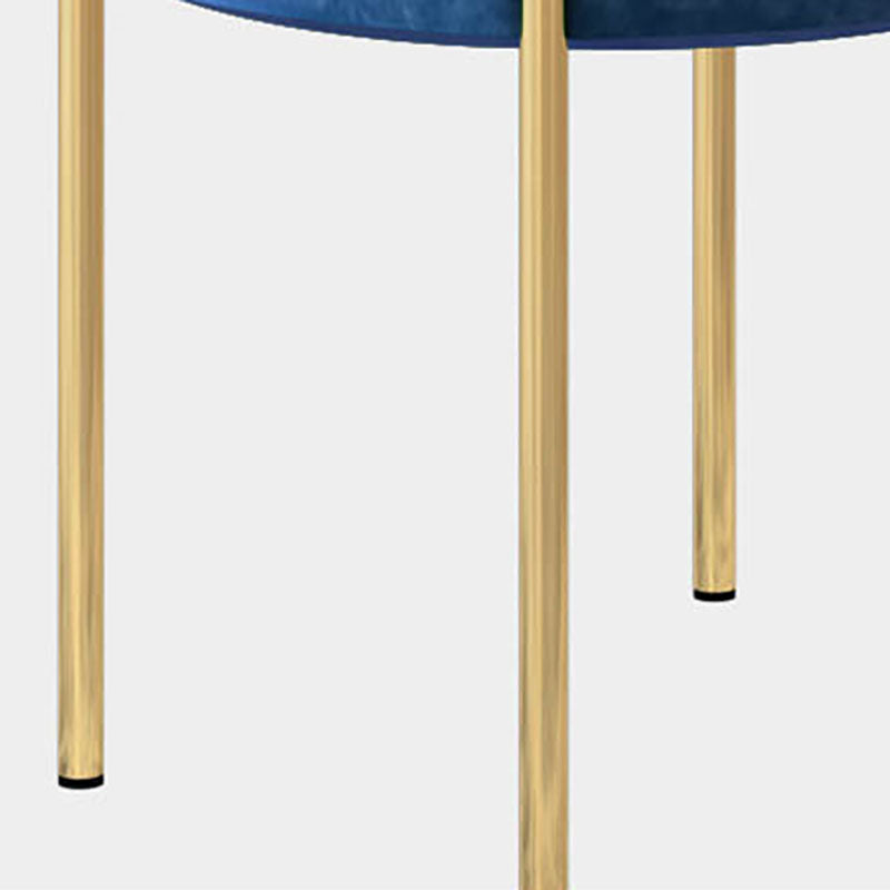 Modern Style Metal Chair Open Back Dining Side Chair with Upholstered