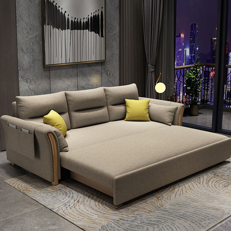 Fabric Sofa Bed Settee Furniture Flared Arm Latex Filled Sofa