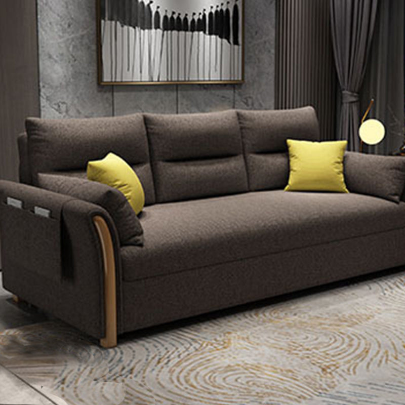 Fabric Sofa Bed Settee Furniture Flared Arm Latex Filled Sofa