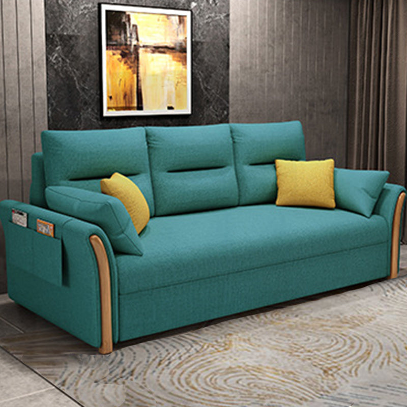 Fabric Sofa Bed Settee Furniture Flared Arm Latex Filled Sofa