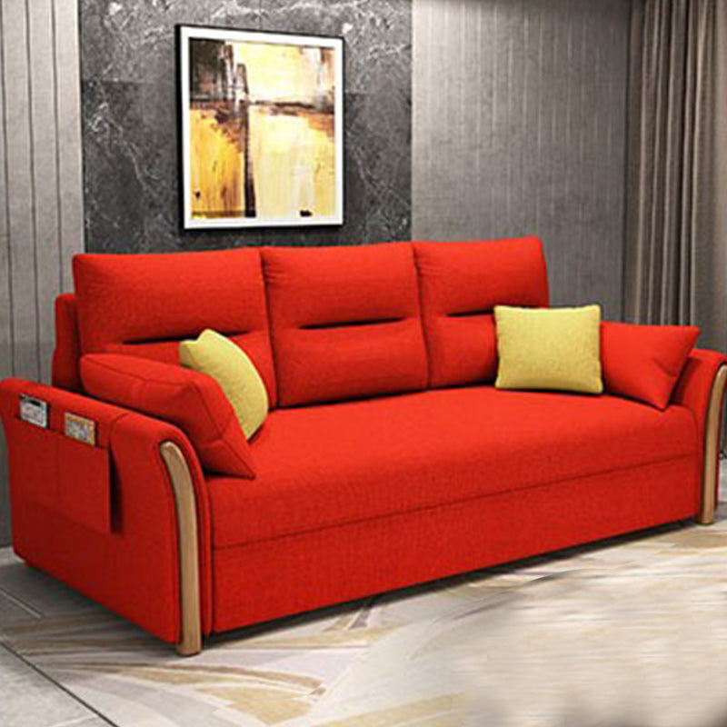 Fabric Sofa Bed Settee Furniture Flared Arm Latex Filled Sofa