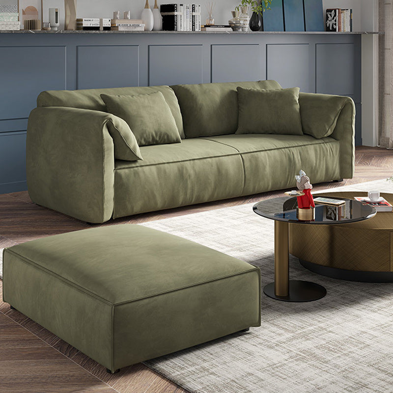 Stationary Fabric Living Room Pillow Top Arm Standard Green Settee