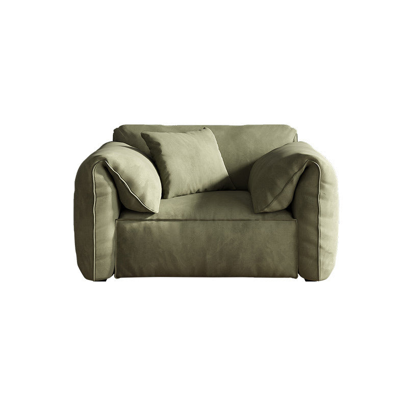 Stationary Fabric Living Room Pillow Top Arm Standard Green Settee