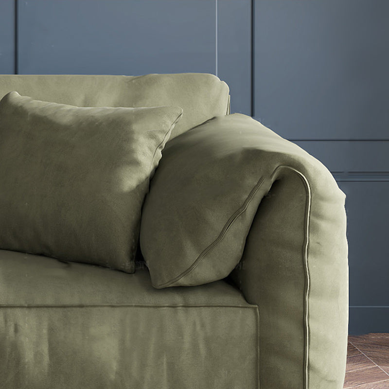 Stationary Fabric Living Room Pillow Top Arm Standard Green Settee