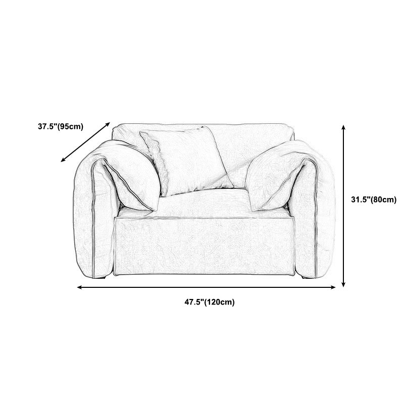 Stationary Fabric Living Room Pillow Top Arm Standard Green Settee