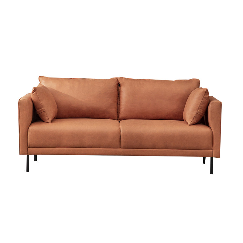 Asiento de esponja acolchado con acolchado de espalda e imitación de cuero sofá