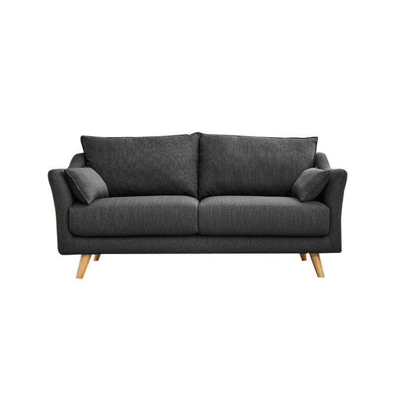 Lose Rückenhöhle Armsofa Nordic 30,7 "H -Leinen -Slipbeschichtungssofa