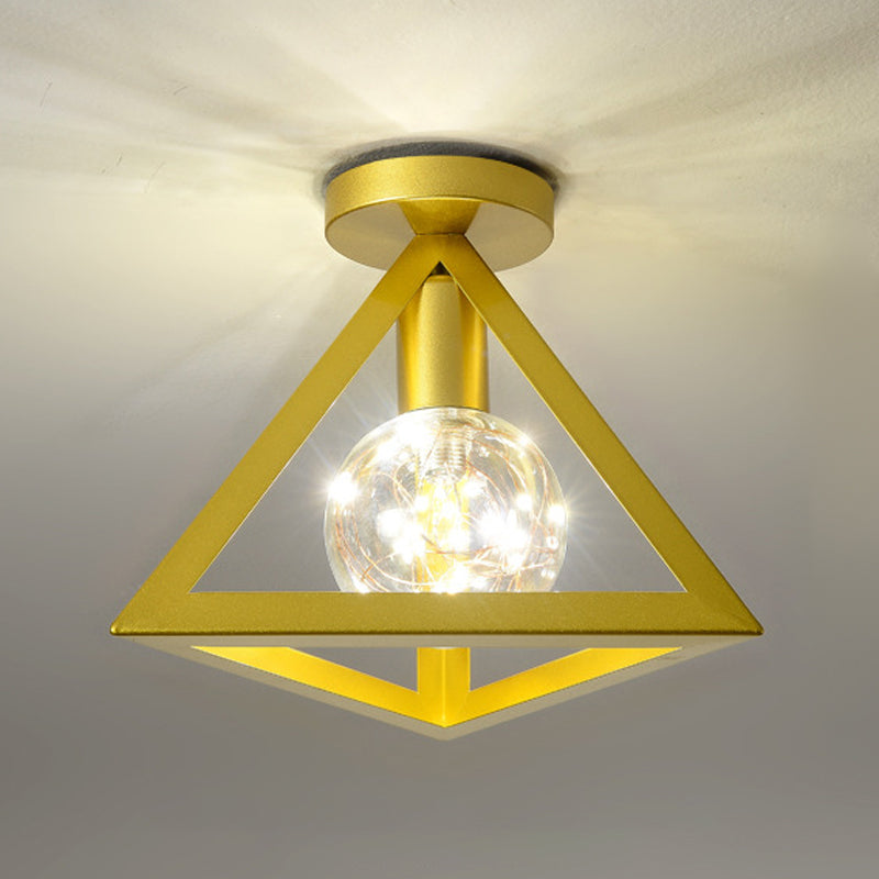 Industriële spoelverlichtingsarmaturen Geometrische metalen 1 lichtspoelmontagelampen