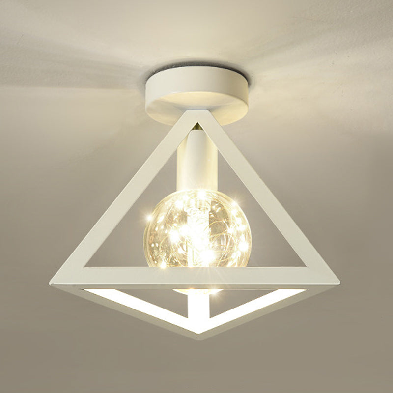 Industriële spoelverlichtingsarmaturen Geometrische metalen 1 lichtspoelmontagelampen