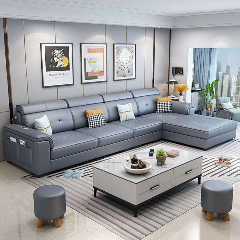 133,07 "L x 70,86" W x 35,43 "Cuscolo del cuscino H sezionale con cuscini posteriori