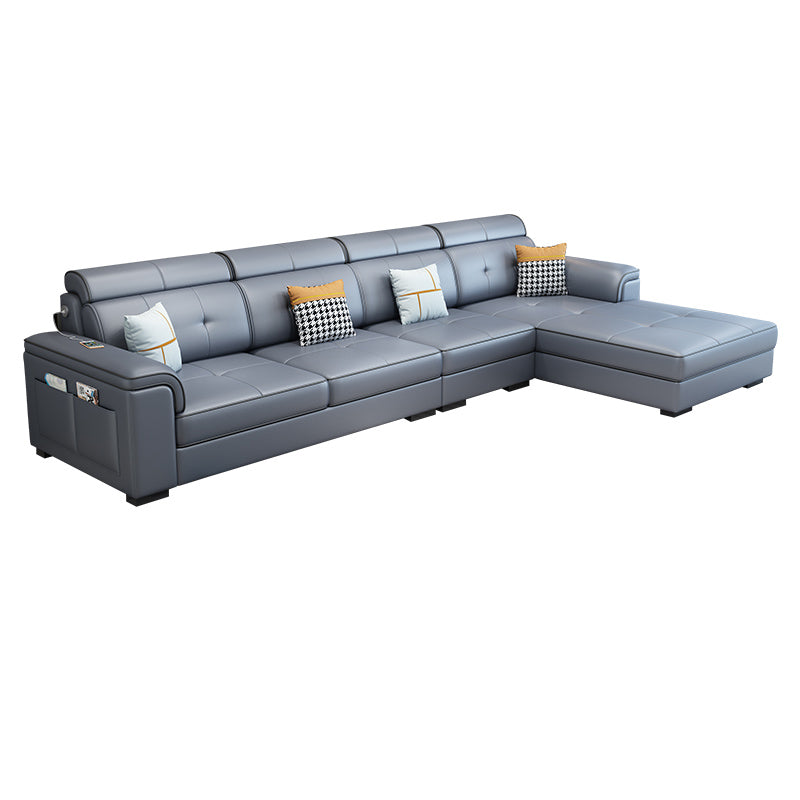 133,07 "L x 70,86" W x 35,43 "Cuscolo del cuscino H sezionale con cuscini posteriori