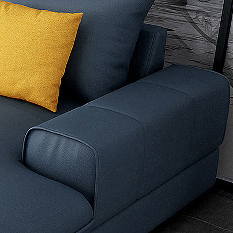 70"D Square Arms Sectionals with Removable Cushions for Living Room and Apartment