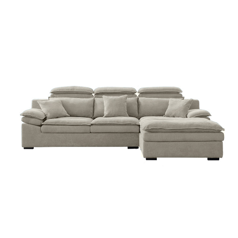 Modern Modular Reversible Sectional with High Back for Apartment