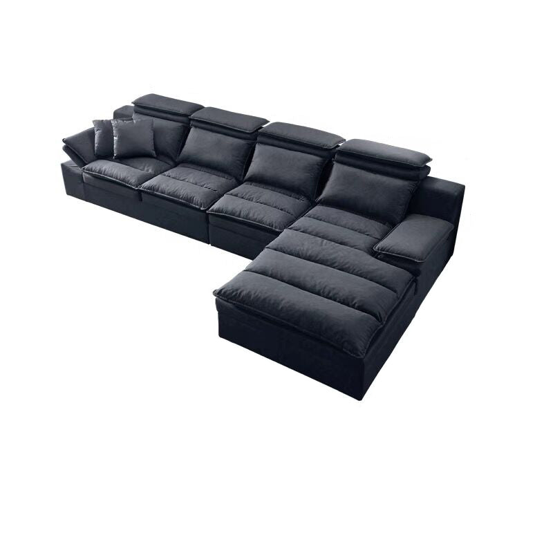 Modern Modular Reversible Sectional with High Back for Apartment