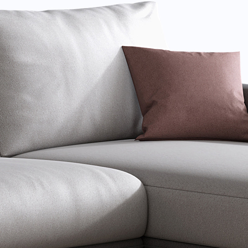 Stain-Resistant Faux Leather Square Arm Sofa/Sectional for Living Room