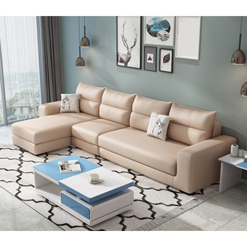 106.3"L x 57.09"W x 27.6"H 4-Seat Cushion Back Sectionals with Slipcover