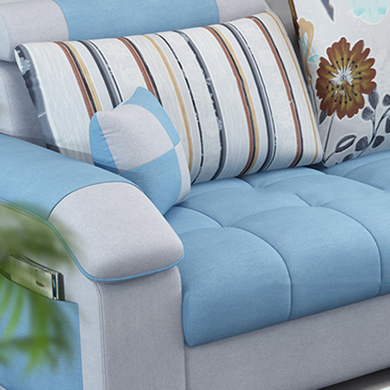 Cuscini rimovibili trapuntati divano sezionale con spazio per 3 persone