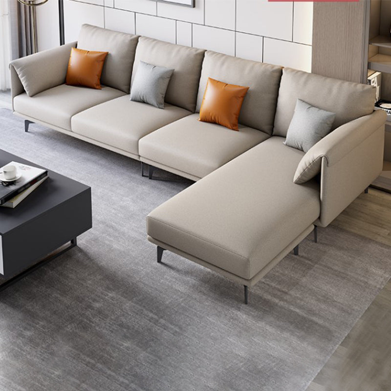 122.8x67x36.2 Faux leather Sectional Pillow Top Arm Sectional for Living Room