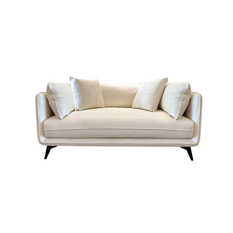 Contemporary Stain-Resistant Faux Leather Square Arm Sofa/Sectional for Living Room