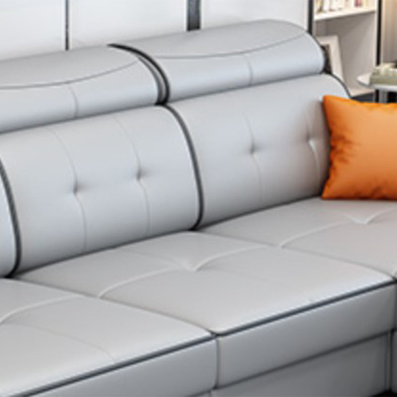 106.3"L x 57.09"W x 35.43"H Fabric Adjustable High Back Sectionals Sofa with Storage