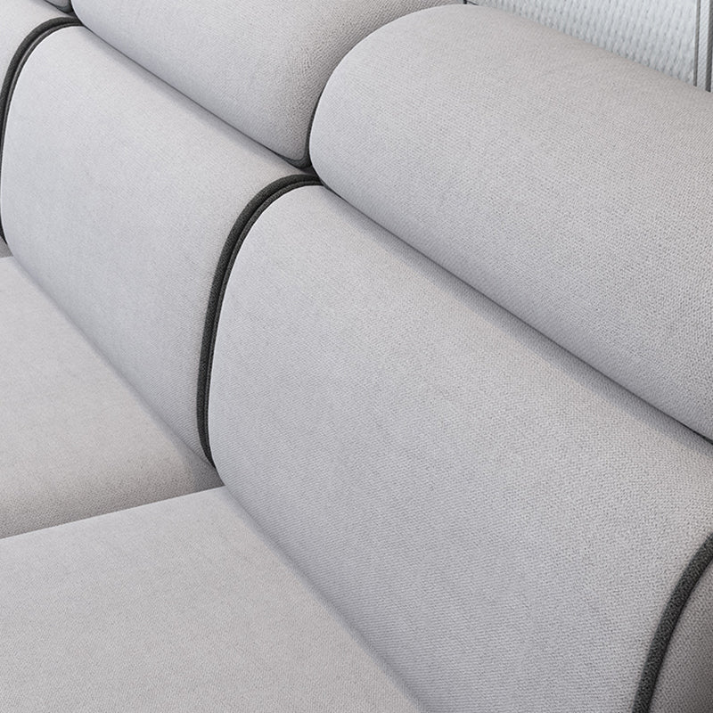 Contemporary L-Shape Sectional with Storage and USB for Apartment