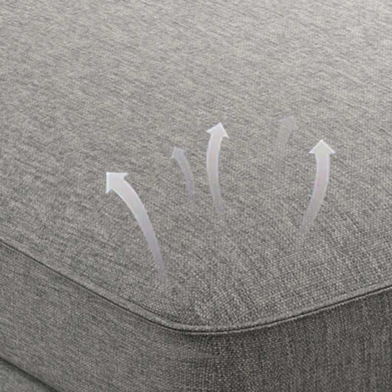 4-zits L-vorm opslagkussen Sectionele bank met chaise met chaise